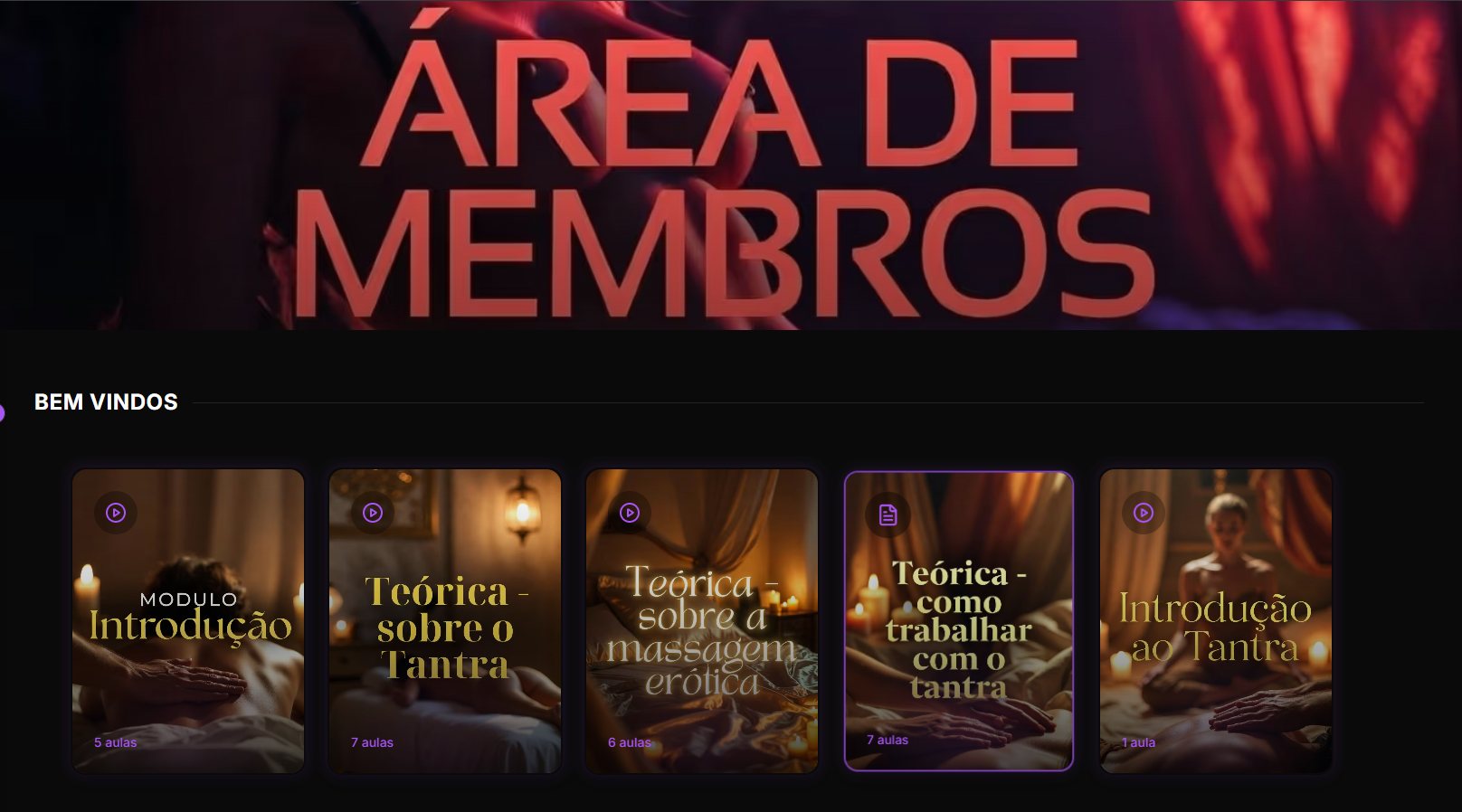 Área de Membros